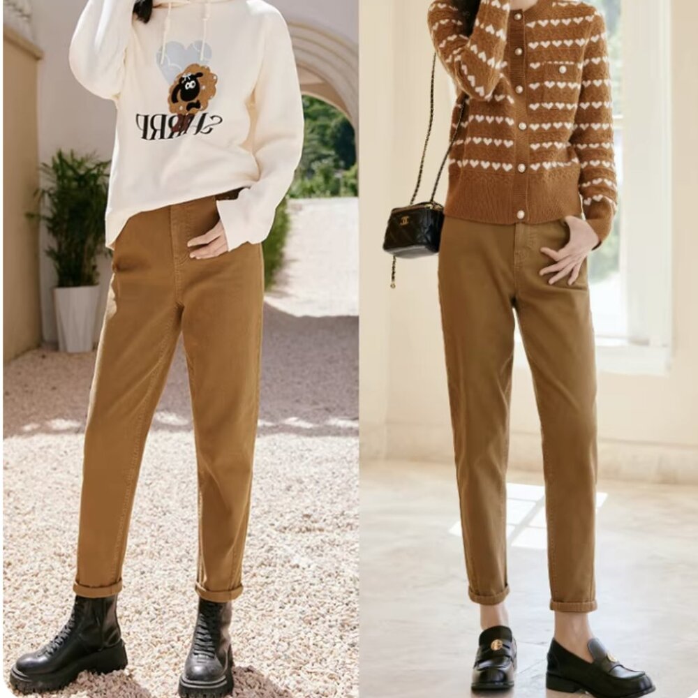 Y.Sing Wide-Leg Straight Denim Jeans Long Fit Cotton Blend Pan